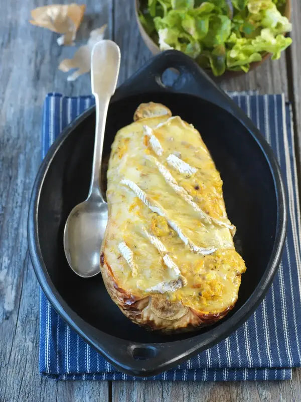 Butternut farcie au camembert - Recette à Prix Engagés Mars 2025